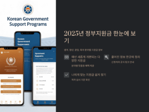 2025년 정부지원금 종류와 신청까지 한 번에 정리