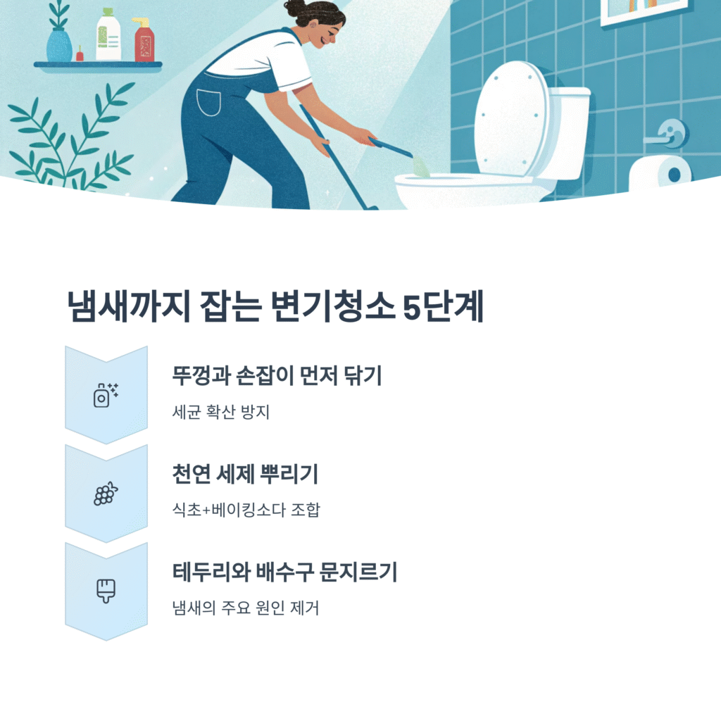 냄새까지 잡는 변기청소