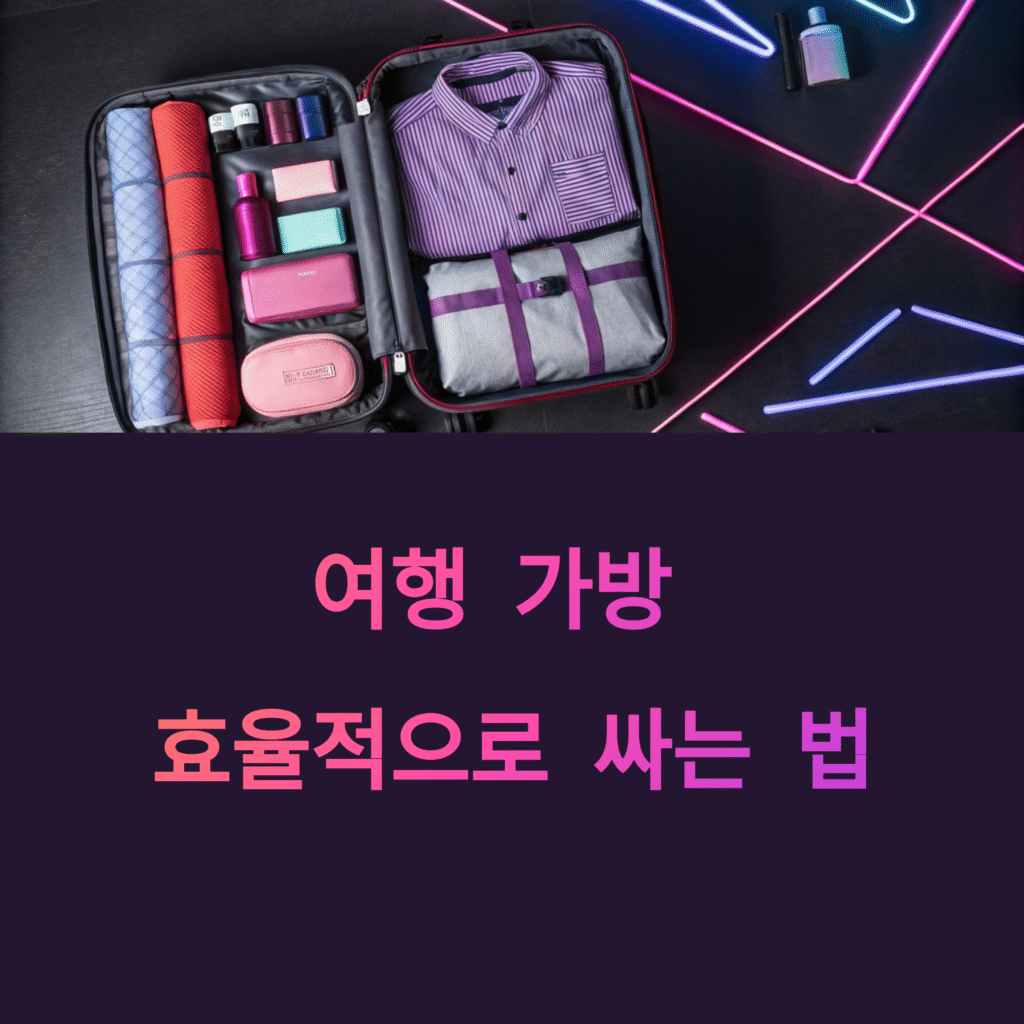 여행 가방 효율적으로 싸는 법 – 가벼운 짐으로 더 편한 여행하기