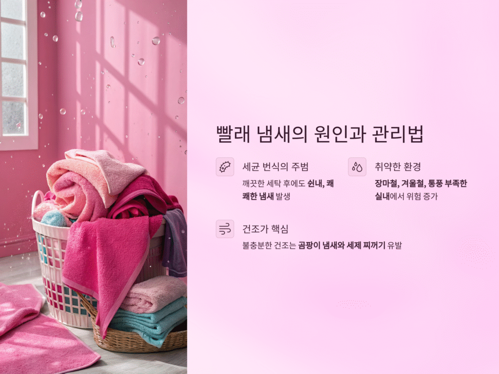 빨래 냄새 걱정 끝! 냄새 없이 산뜻하게 건조하는 핵심 비법