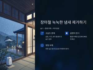 장마철 눅눅한 냄새, 집 안 구석구석 말끔히 없애는 법