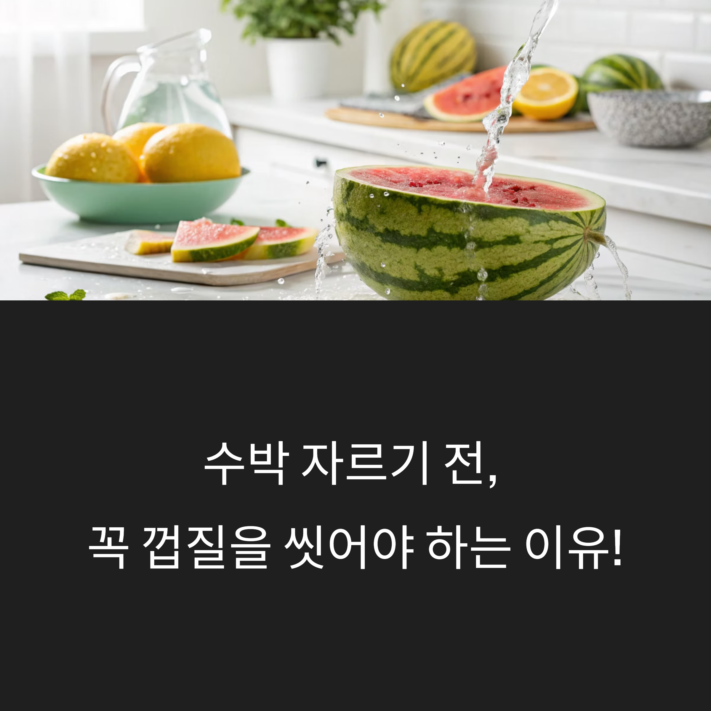 수박 자르기 전, 이것만은 꼭! 신선도 유지의 핵심 습관