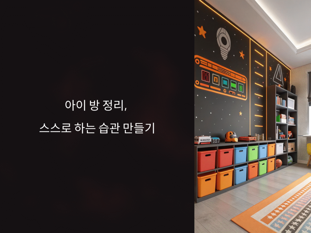 아이 방 정리, 스스로 하는 습관까지 만드는 효과적인 방법