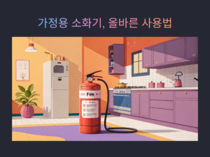 초보자도 쉽게! 안전한 가정용 소화기 사용법 총정리