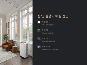 집 안 곰팡이, 생기기 전에 막는 스마트한 생활 습관