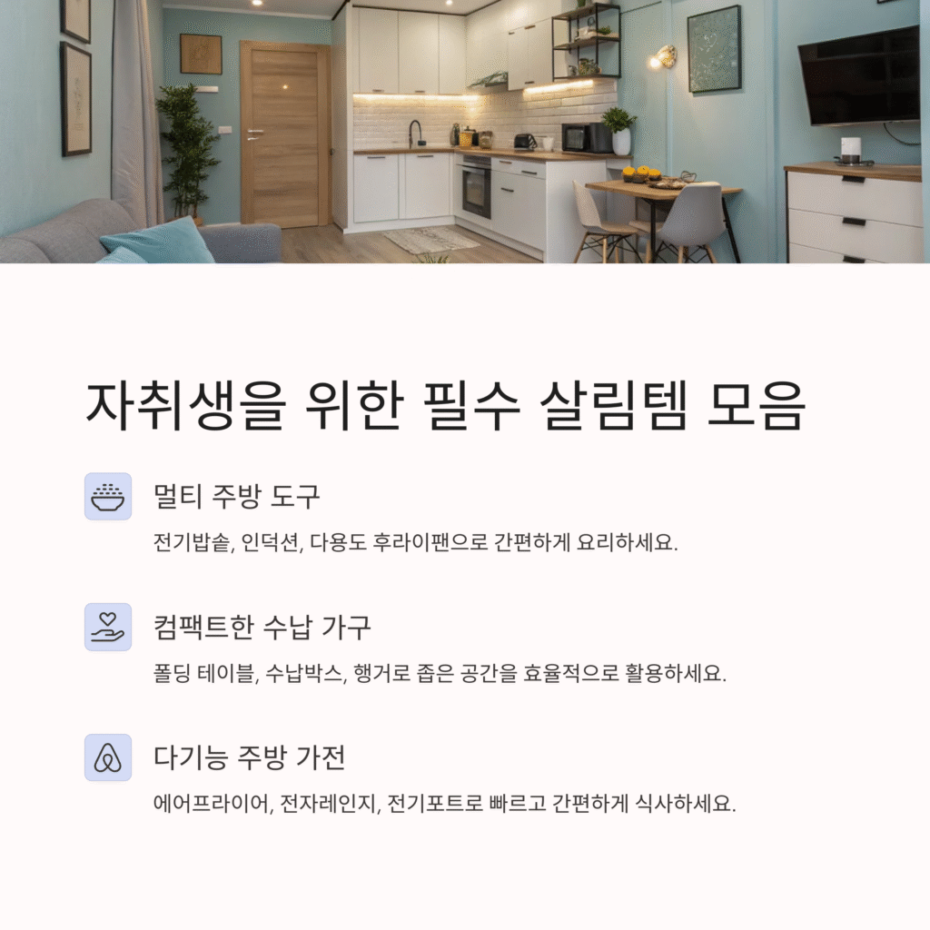 자취생을 위한 필수 살림템 – 혼자서도 완벽한 자취 생활을 위한 필수템 추천