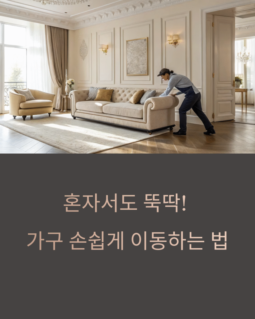 혼자서도 뚝딱! 가구 손쉽게 이동하는 스마트 노하우