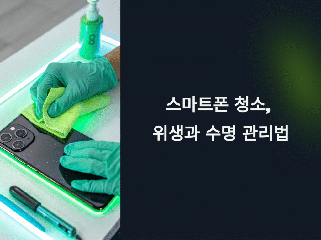 스마트폰 청소, 위생과 수명을 함께 지키는 관리법