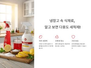 냉장고 속 식재료, 알고 보면 다용도 세척제!