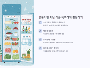 유통기한 지난 식품, 버리지 말고 똑똑하게 활용하는 방법