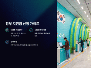 정부 지원금 신청, 가장 빠르고 정확한 방법 총정리