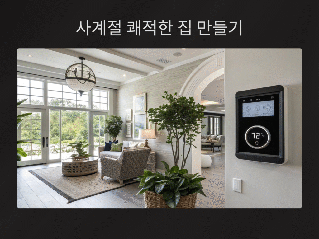 사계절 쾌적한 집 만들기, 계절별 집 안 온도 조절하는 실전 팁