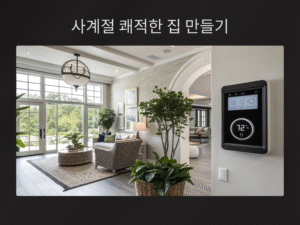 사계절 쾌적한 집 만들기, 계절별 집 안 온도 조절하는 실전 팁