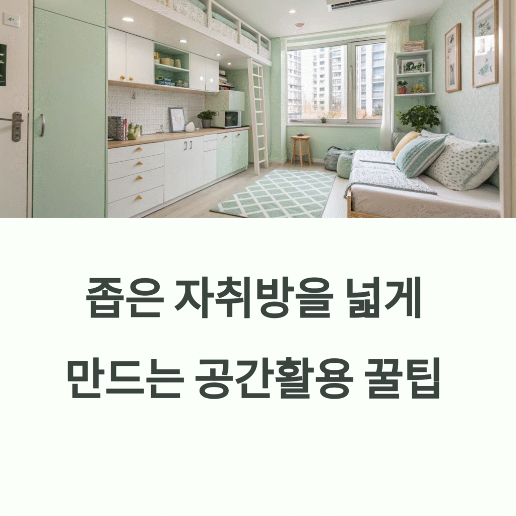 자취방 공간활용 꿀팁, 수납이 두 배 되는 방법
