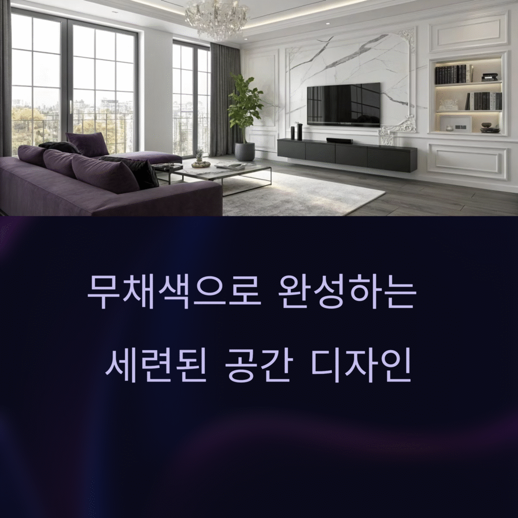 무채색 인테리어로 완성한 세련된 공간, 감성은 더하고 복잡함은 덜다