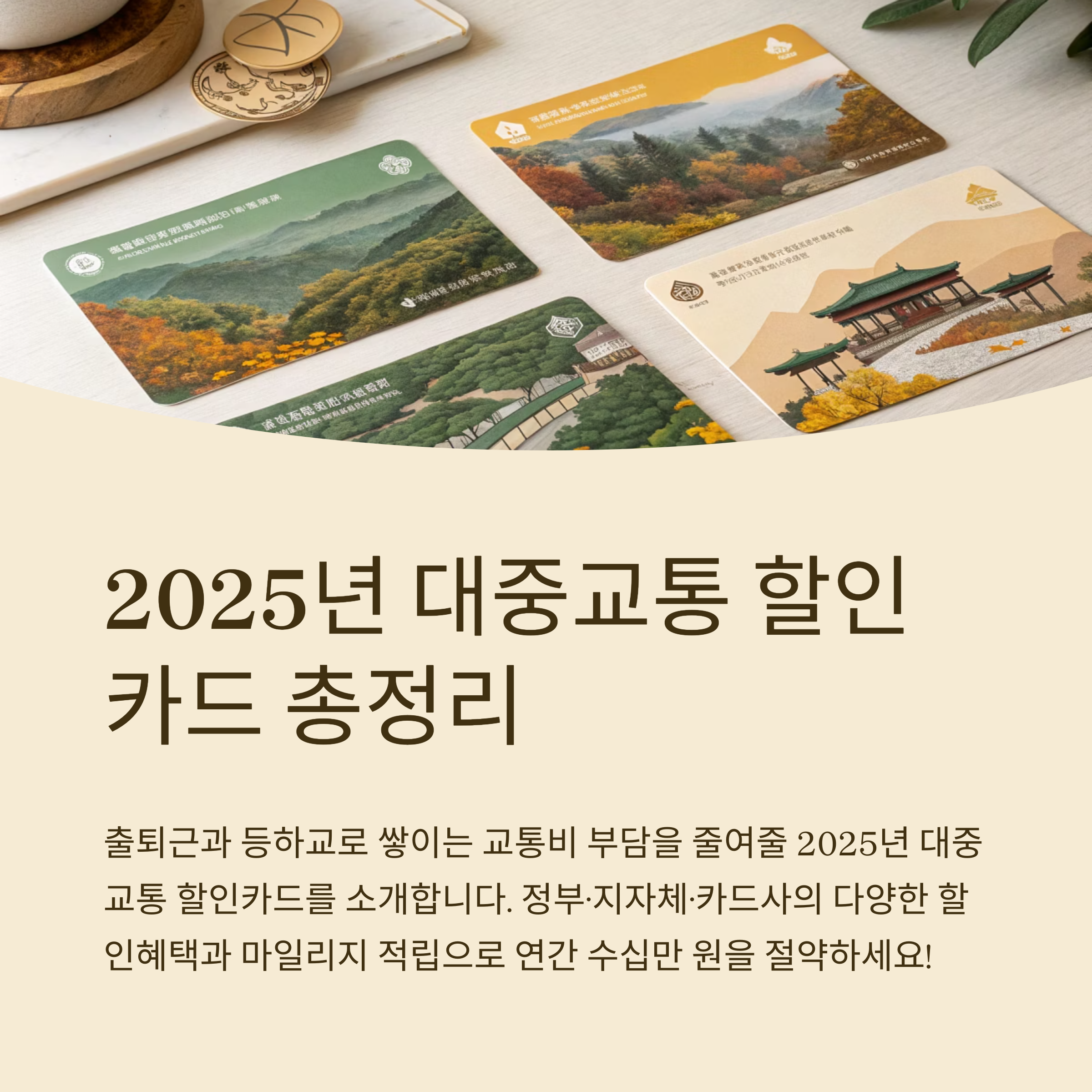 2025년 대중교통 할인카드 총정리, 교통비 아끼고 마일리지까지 챙기자!