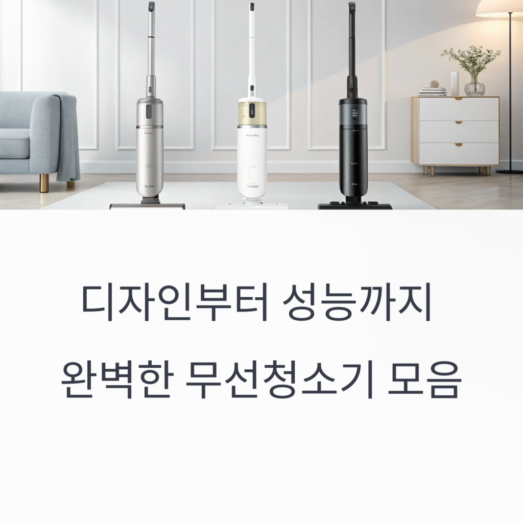 디자인까지 완벽한 무선청소기 추천 제품 TOP 6
