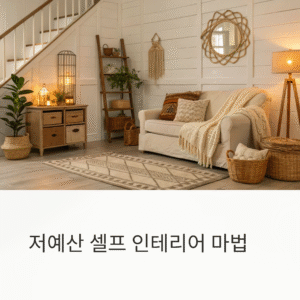 저예산 셀프 인테리어, 집 분위기 바꾸는 마법 같은 방법