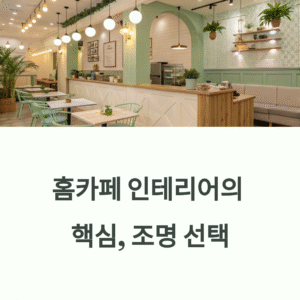 홈카페 인테리어에 어울리는 조명 추천, 분위기를 완성하는 빛