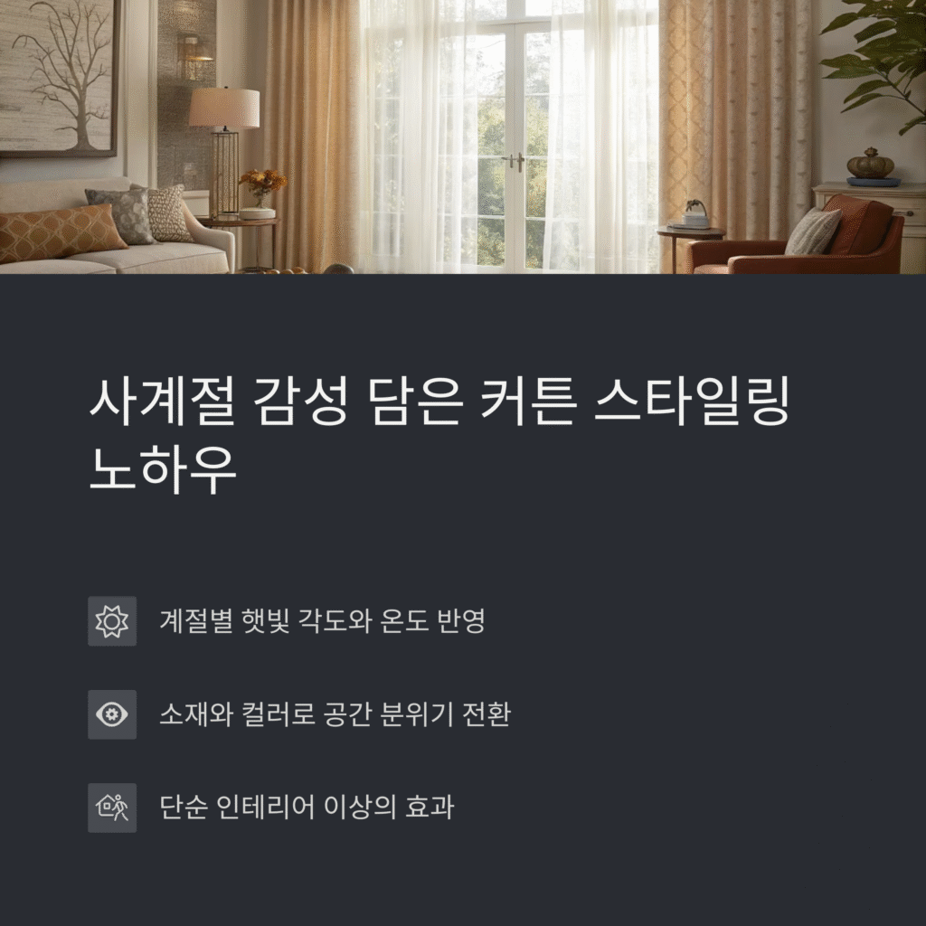사계절 감성 담은 커튼 스타일링 노하우