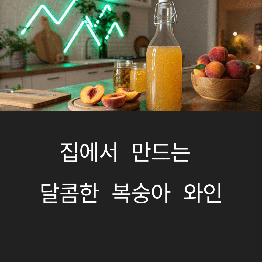 복숭아 와인 만들기 도전기, 달콤한 과일주에 빠지다