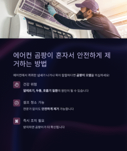 에어컨 곰팡이 제거, 혼자서 청소하는 확실한 방법