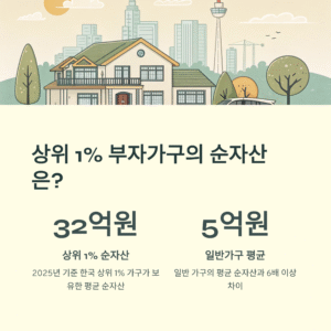 상위 1% 부자가구의 순자산, 얼마나 가지고 있을까?