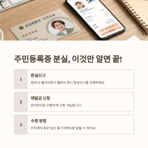 정부24 신분증 분실신고 및 주민등록증 재발급 신청 방법 완벽 정리