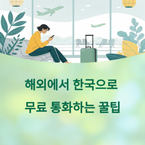 해외에서 한국으로 무료로 전화 거는 법 총정리