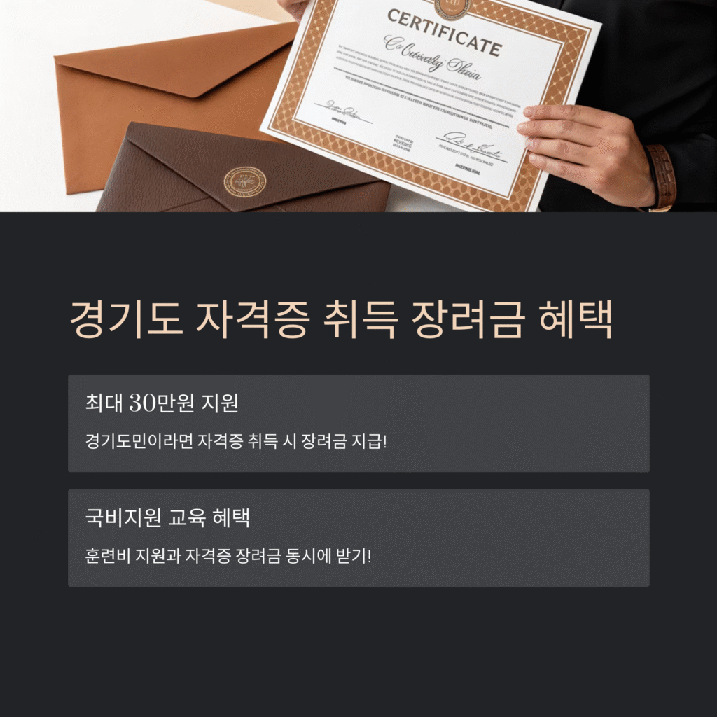 경기도 자격증 취득 장려금, 국비지원으로 실속 있게 챙기세요!