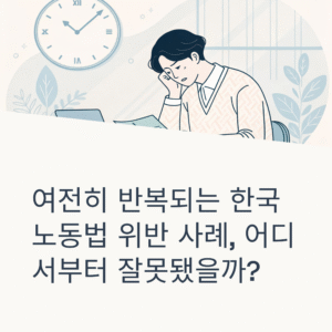 반복되는 한국 노동법 위반 사례, 지금 무엇이 문제인가?