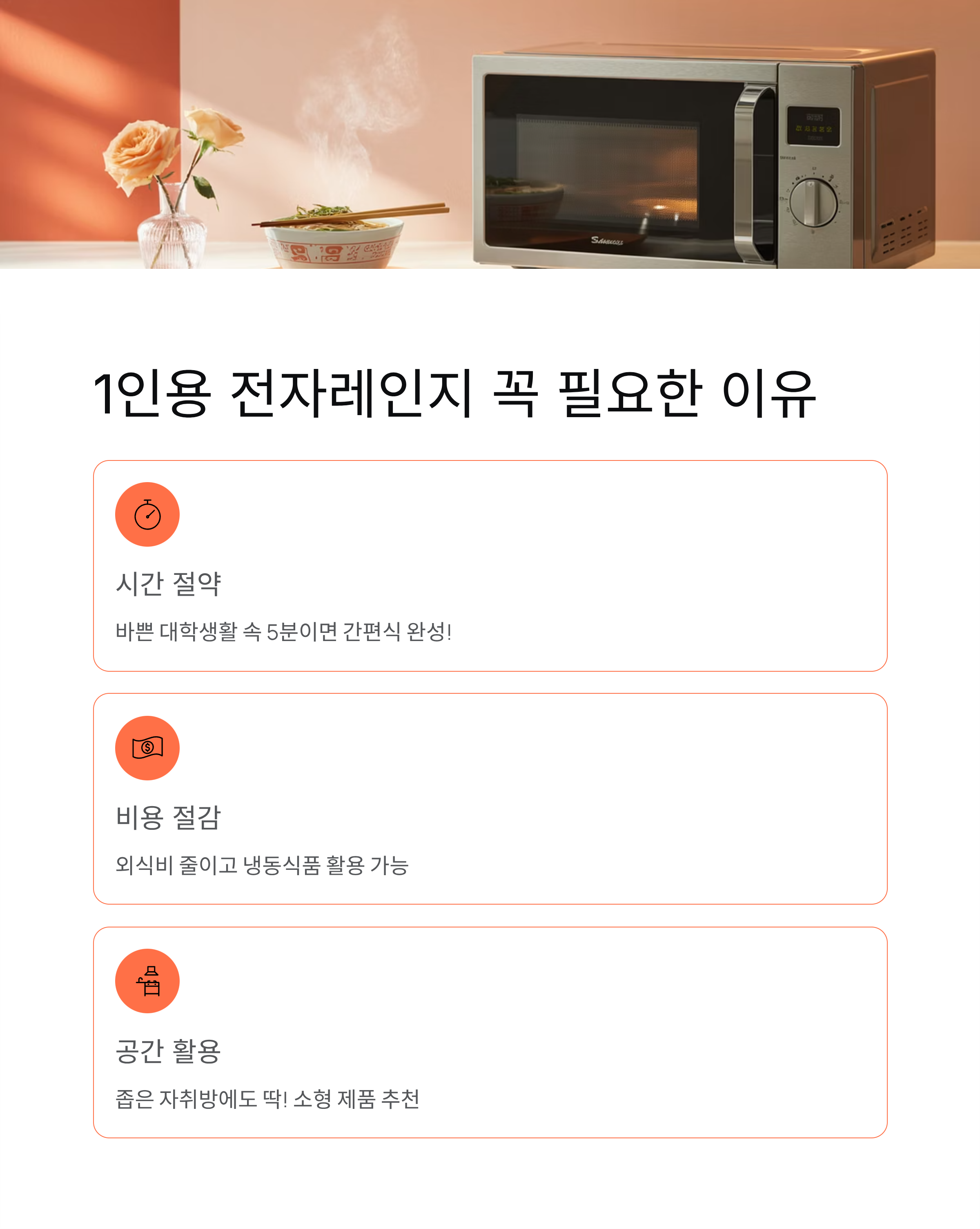 1인용 전자레인지, 꼭 필요한 이유와 활용법