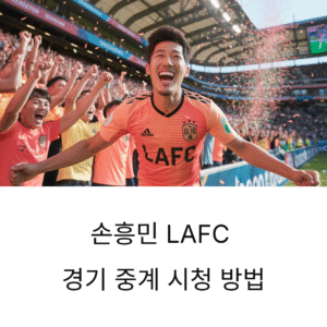 손흥민 LAFC 이적, 중계 시청 방법과 새로운 역사의 시작