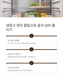 냉장고 정리 꿀팁과 보관 방법, 냉장고가 달라지면 식비가 줄어든다