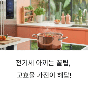 전기세 아끼는 꿀팁, 고효율 가전이 해답!