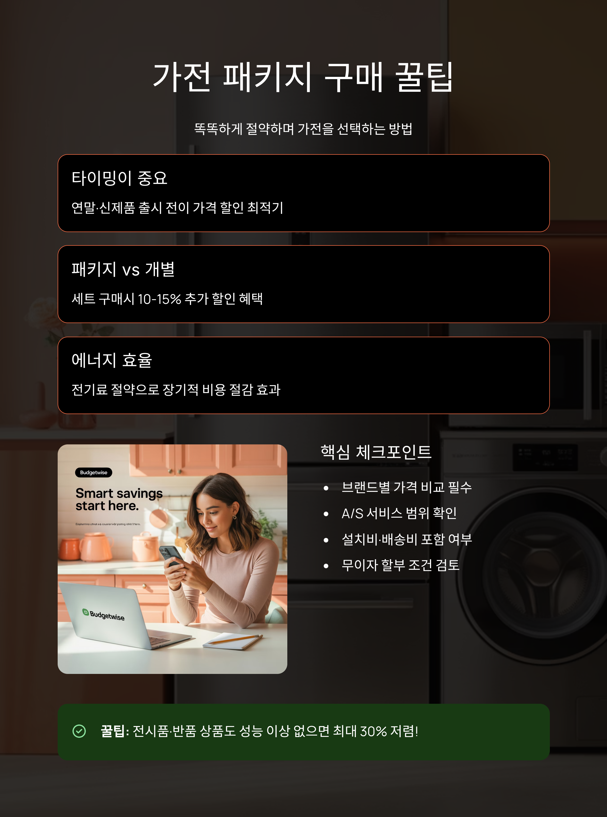 최신 가전 패키지 구매 팁, 알뜰하게 선택하는 법