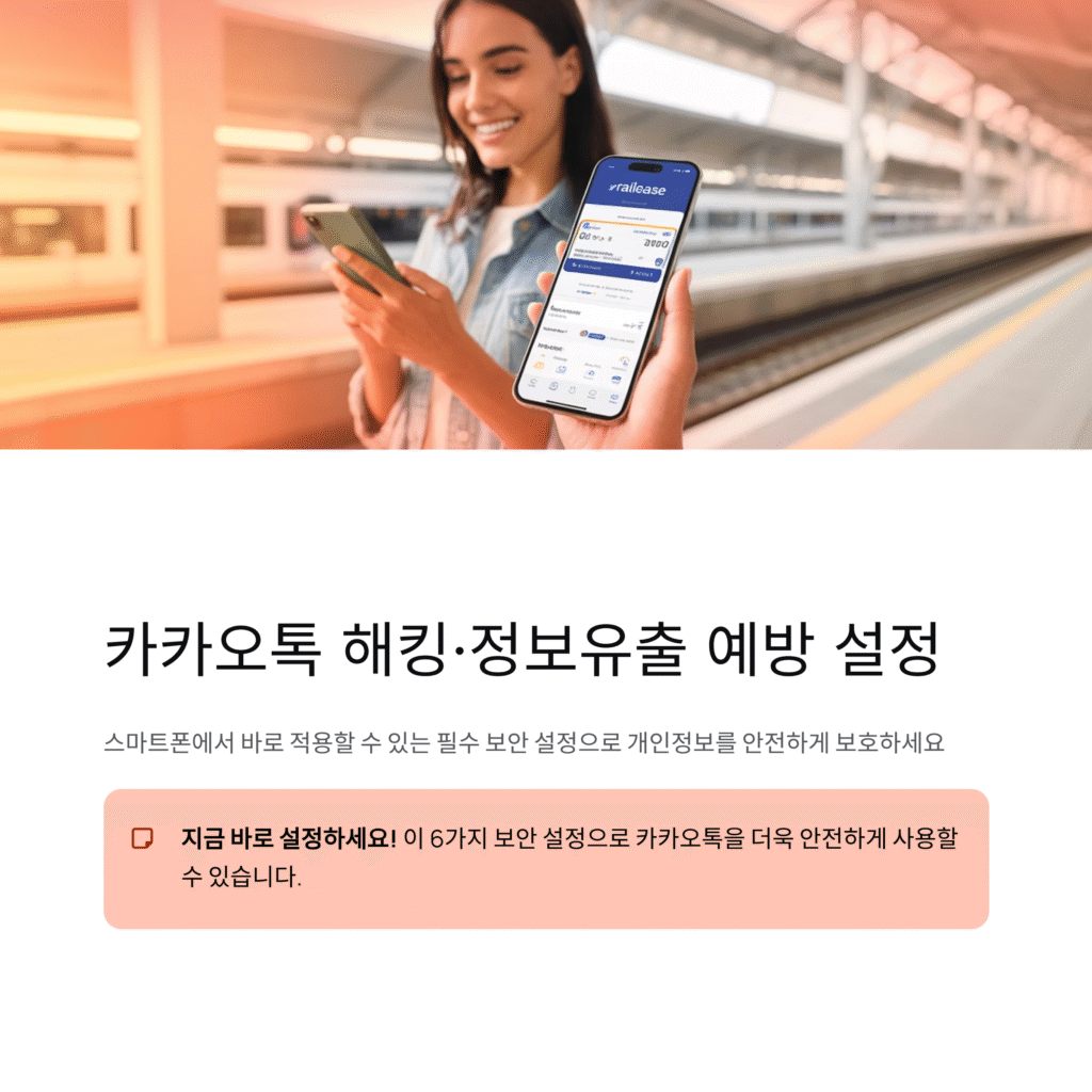 카카오톡 해킹·정보유출 예방 설정 6가지 — 스마트폰에서 바로 적용하세요