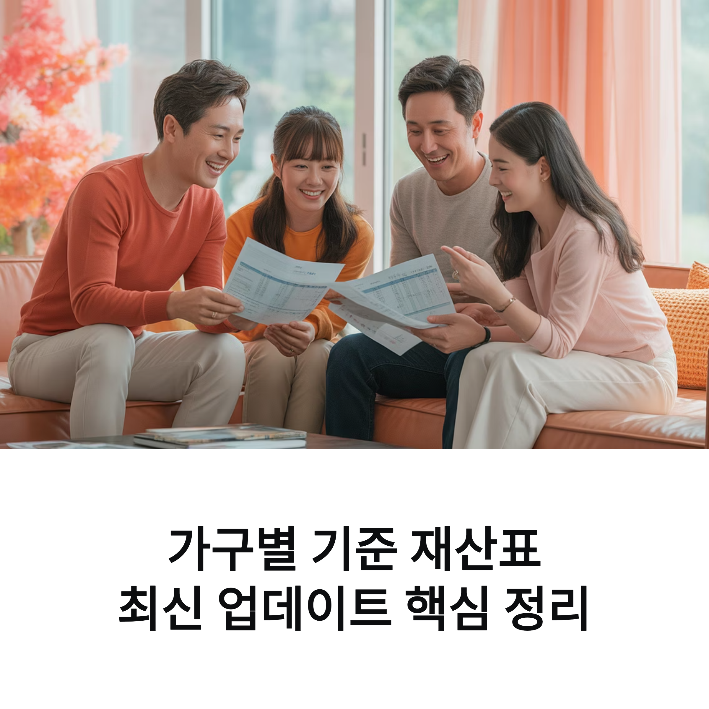 가구별 기준 재산표 최신 업데이트 핵심 정리