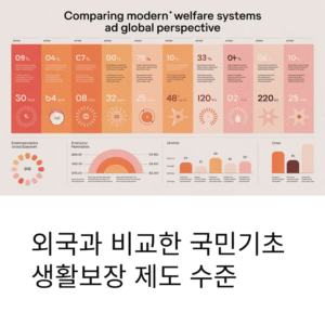 외국과 비교한 국민기초생활보장 제도 수준, 어디까지 왔을까?