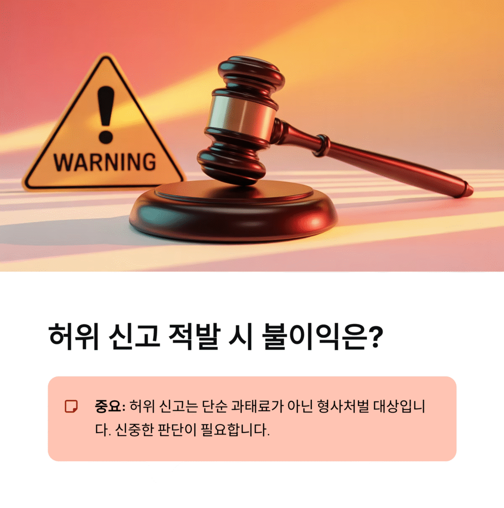 허위 신고 적발 시 어떤 불이익이 있을까? 최신 기준으로 알아보는 핵심 정리