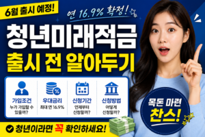 청년미래적금 출시 전 꼭 알아두기｜가입 전에 확인해야 할 핵심 내용