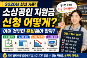 2026년 소상공인 지원금 신청, 무엇부터 준비해야 할까?